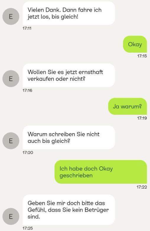 Beispiel: Druck aufbauen (Social Engineering)